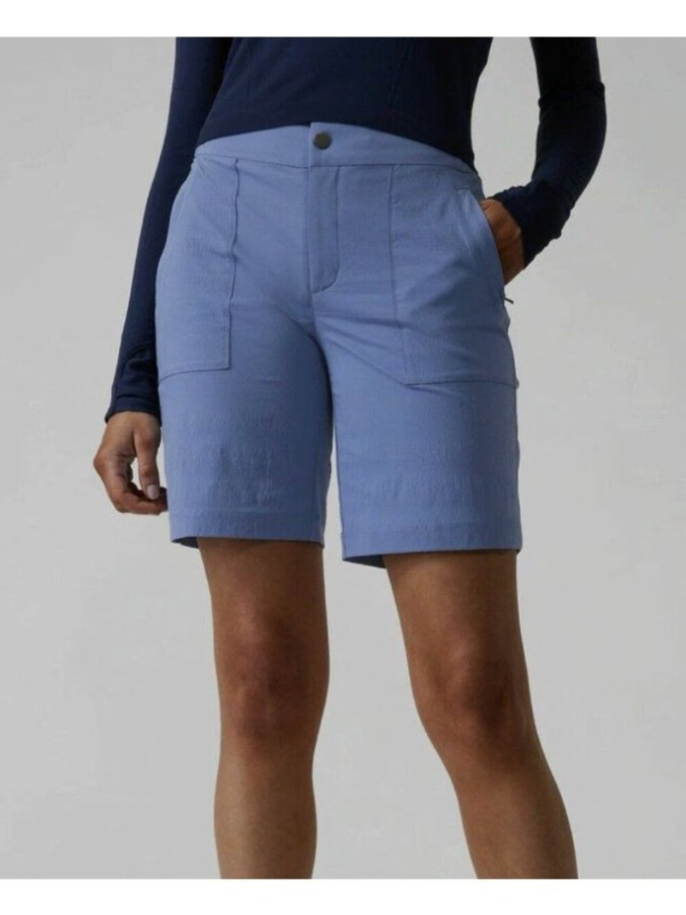 ATHLETA trekkie 2.0 bermuda shorts in blue size 6